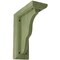 Ekena Millwork 3 1/2"W x 7"D x 9"H Hamilton Traditional Wood Vintage Decor Bracket, Restoration Green BKTWD03X07X09HAGR - alternate 1